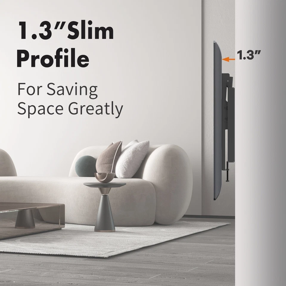 Soporte de montaje en pared fijo TV LCD LED VESA 22 23 24 26 27 28 32 37 40 42 Foto 3 de 4