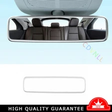 Interior Console Rearview Mirror Trim Fit For Benz GLE GLS 20-2023 Silver Steel