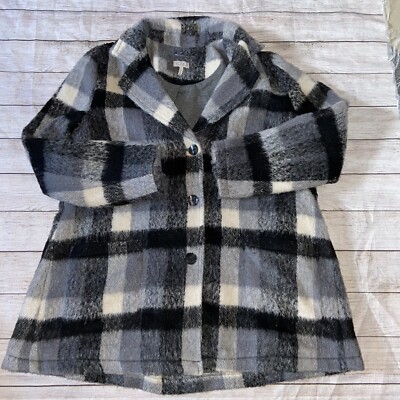 logo by lori goldstein 10 buffalo plaid jacket coat Gingham Ea1