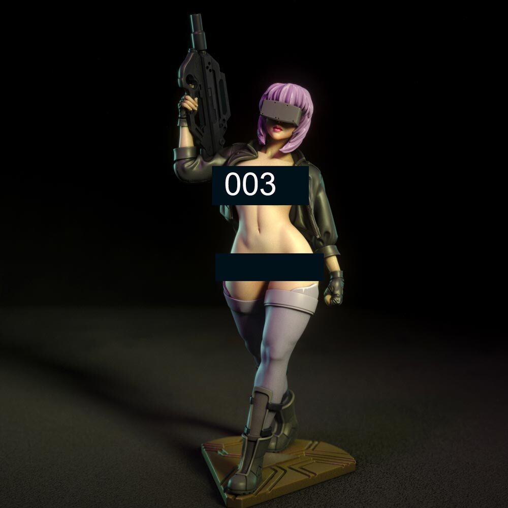 Kit Modelo Impresión 3D Major Motoko Kusanagi Versión Sin Pintar Sin Montar NSFW