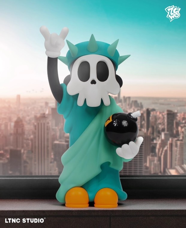 ZCWO Ltnc Studio LIBERTYDEAD Designer Figure PVC Blue Edition 