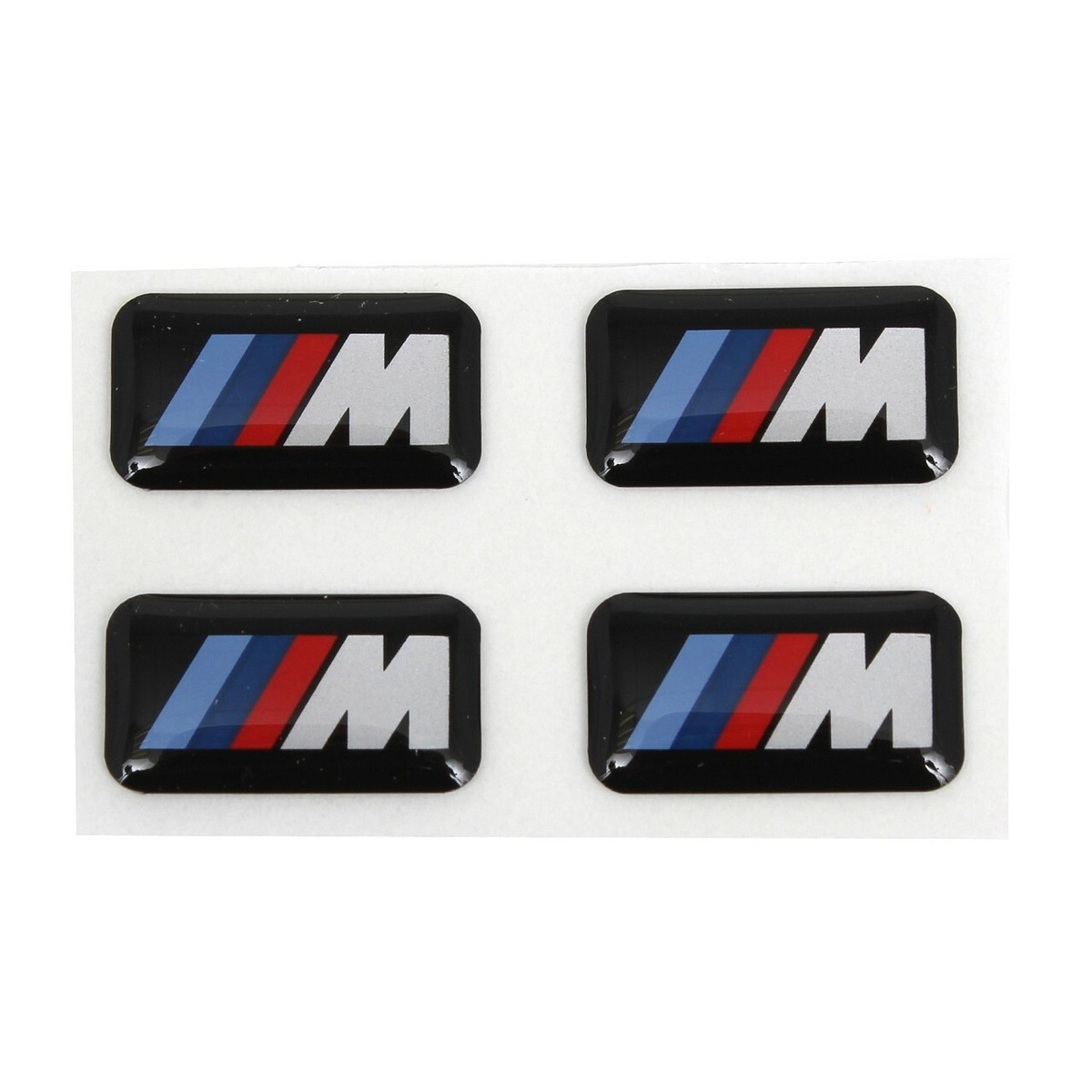 4x ORIGINAL BMW Emblem Plakette Aufkleber M-Zeichen Alufelgen 