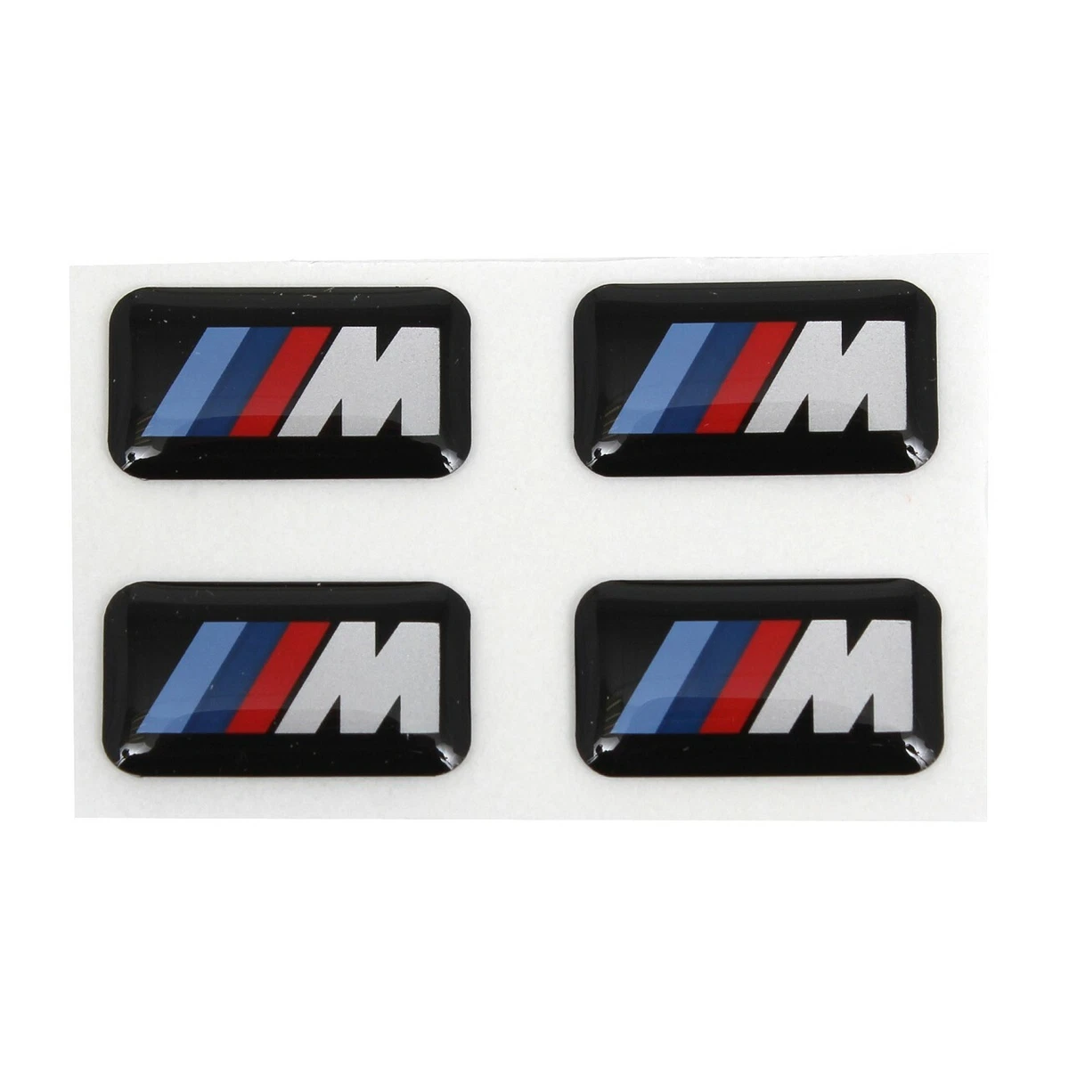 4x ORIGINAL BMW Emblem Plakette Aufkleber M-Zeichen Alufelgen 