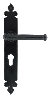 From The Anvil 33827 schwarz Tudor Türhebel Euroschloss Set
