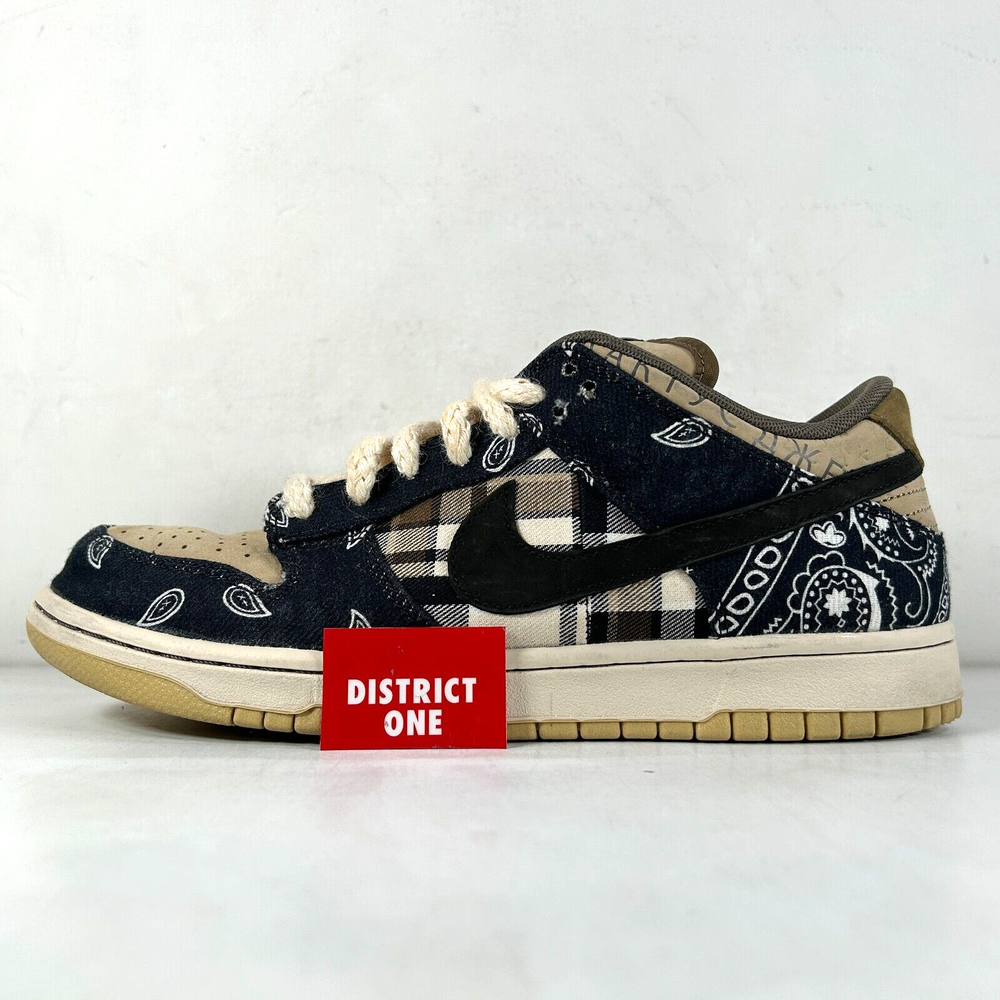 Travis Scott x Nike Dunk Low Premium QS SB Cactus Jack - Size 9.5 - CT5053 001