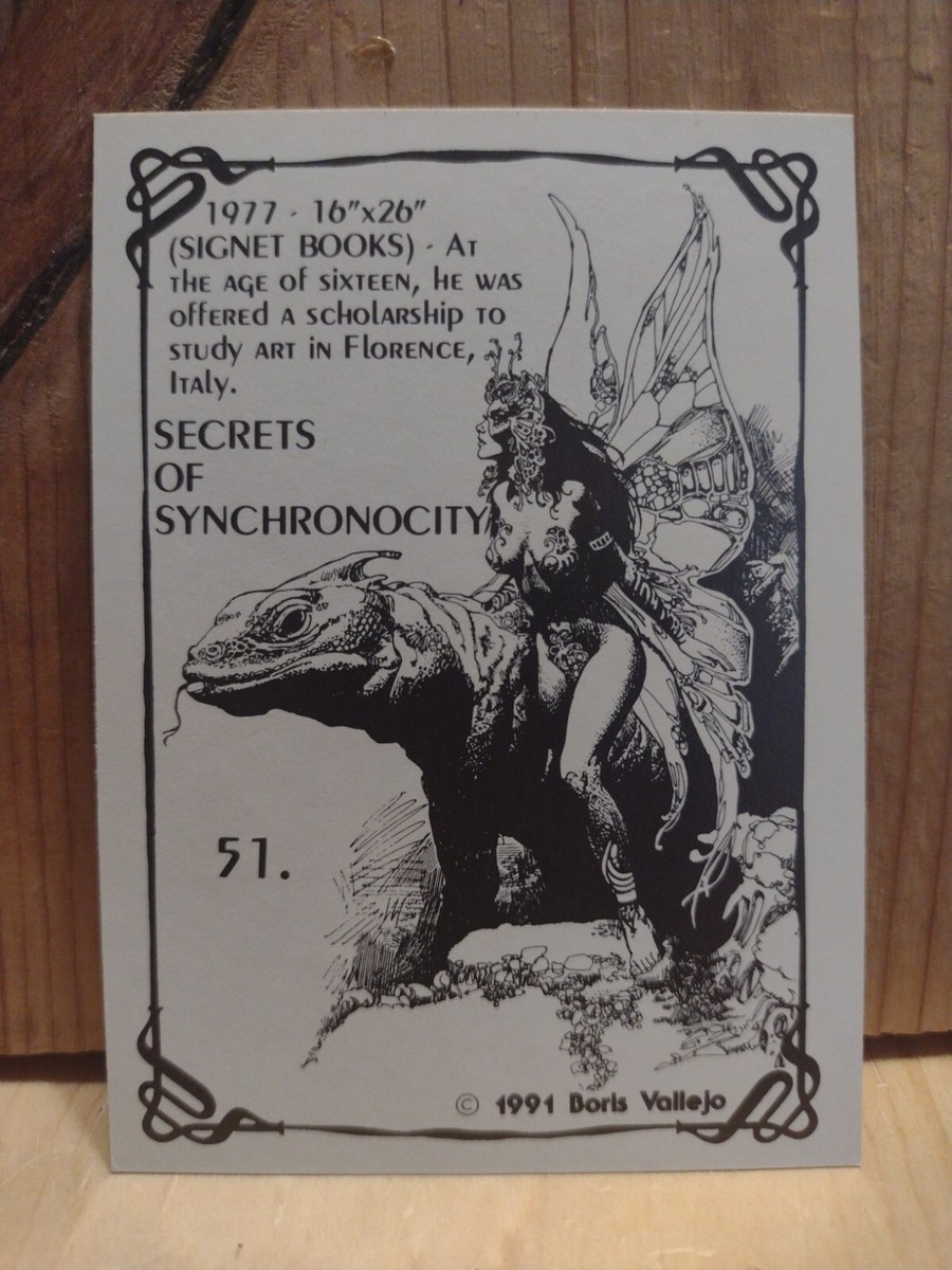 1991 Boris Vallejo SERIES 1 FANTASY ART #51 SECRETS OF