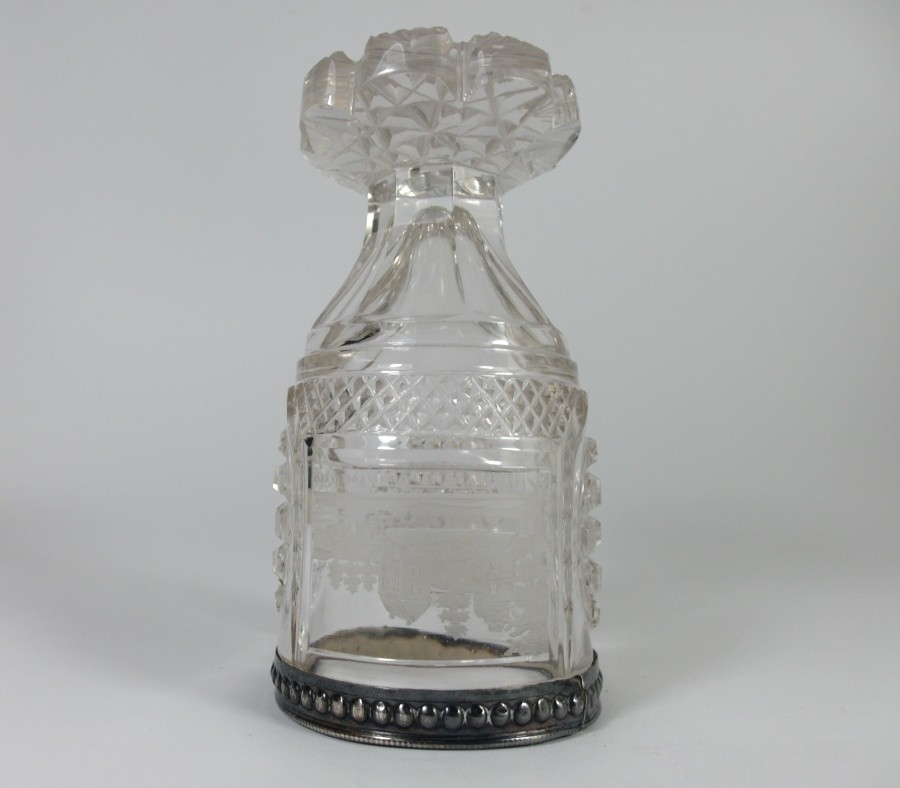 Details zu Glas Becher, FRANKENBERG, Silbermontur, um 1840 – 1850 AL40 2022 Sofortige Lieferung