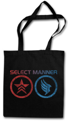 SELECT MANNER STOFFTASCHE Jack Commander Mass Effect Evil Normandy Sheppard