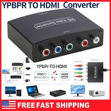 YPbPr Component HDMI Converter Stereo Audio Video L/R RCA Adapter for DVD PS3