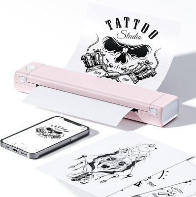 PHOMEMO TRAGBARER THERMISCHER DRAHTLOSER A4-MONOCHROMDRUCKER - PINK