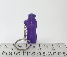 Tupperware keychain Rare Purple water bottle New Tinietreasures
