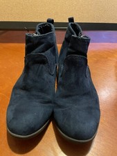 Cat  Jack Blue Girls Ankle bootie side zip Size 4