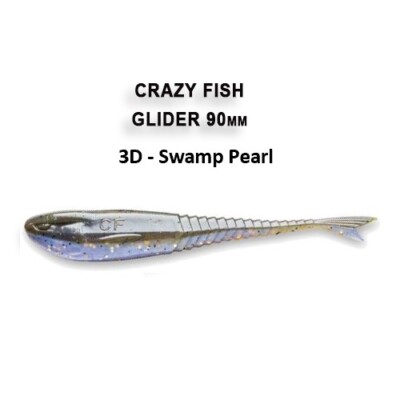  Crazy Fish Glider Floating 12cm, 6Stk, Gummifisch, Top für Hecht Zander Barsch 