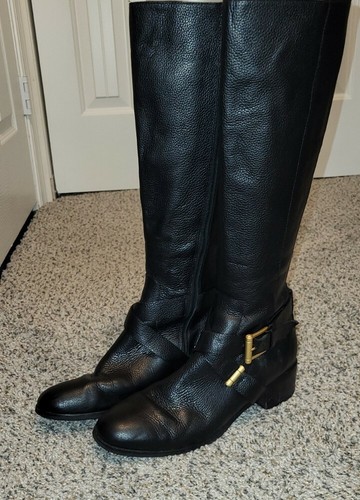 L.K. BENNETT LONDON LINSEY LEATHER KNEE 