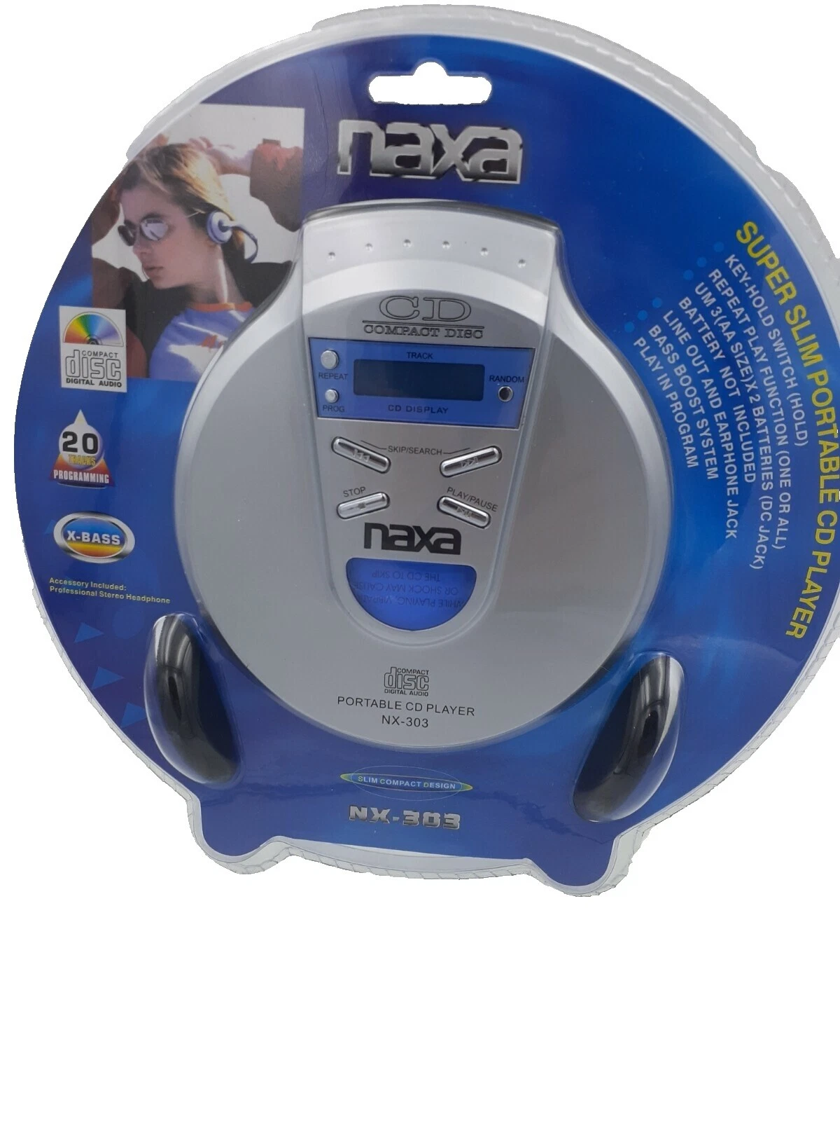 Reproductores de CD personal Naxa Discman