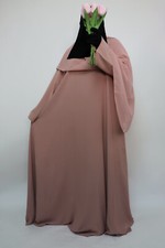 Dubai Abaya Classic Everyday Semi Flare Umbrella Muslim Modest Dress Nude