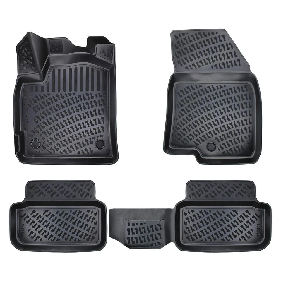 Car Floor Mats & Trunk Cargo Liner for Renault Dacia Sandero III 2020-2025 Set - Image 2 of 4