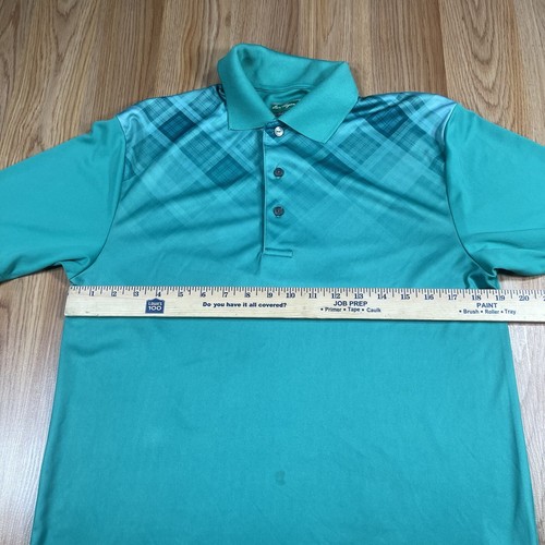Ben Hogan Polo Shirt Mens S Small Green Short Sleeve Golf Tennis 100% Polyester - Picture 7 of 11