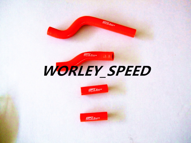 Red Silicone Radiator Hose For Aftermarket Yamaha YZ250 YZ 250 2002-2008