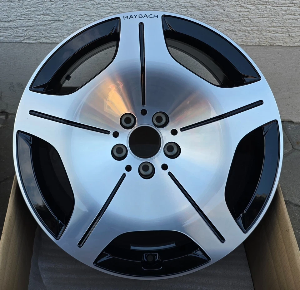 4 x Original Mercedes S-Kl. Maybach  19 Zoll Felgen A2234016900 8,5J x 19 ET31,5 - Bild 4 von 4