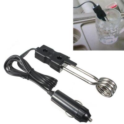Portable 12V Car Immersion Heater Electric Boiled Water Coffee Travel  Camping