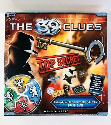 Board Game THE 39 CLUES TOP SECRET SEARCH FOR THE KEYS SCHOLASTIC