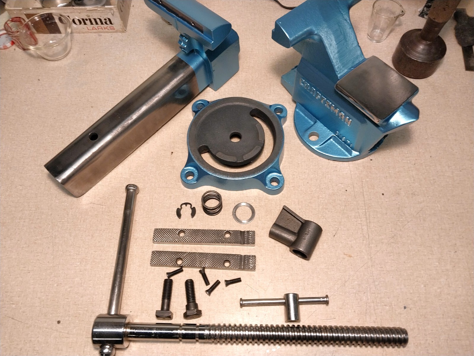 Vintage 5 1/2" Craftsman 51871 Bench Vise. Restored. Made In USA eBay