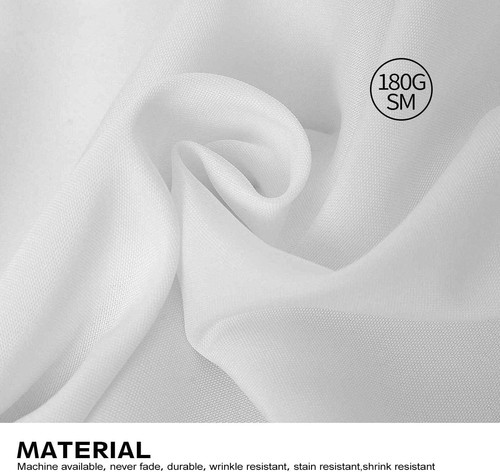 Elegant 5 Pack White 90x132 Inch Tablecloths for Stylish Dining Experiences - Picture 6 of 9