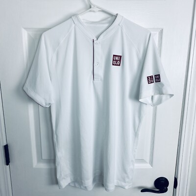 Uniqlo Roger Federer RF 2018 Wimbledon Henley Polo Tennis