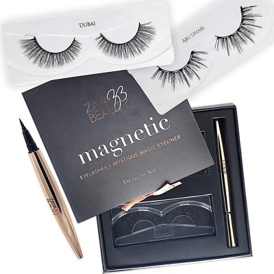 ZAYA BEAUTY Magnetic Eyelash+Mystique Magic Eyeliner Kit (Dramatic)