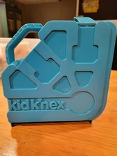 Kid K'NEX Plastic Carrying Case Toy Organization Storage Blue 9x9x3 Box only