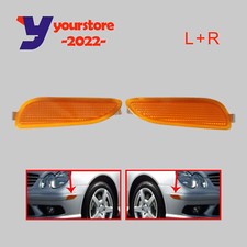 2x Front Left Right Amber Marker Light Turn Signal Lamp For 03-09 Mercedes Benz 2x Front Left Right Amber Marker Light Turn Signal Lamp For 03-09 Mercedes Benz