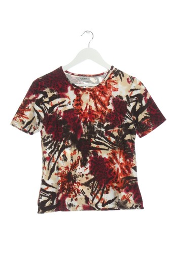 MANGO Haut en crochet Dames T 38 blanc cassé-rouge-turquoise style