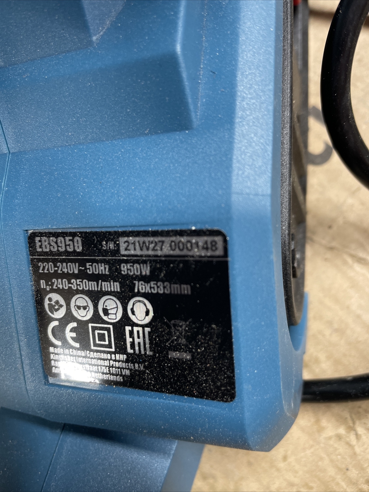 Erbauer EBS950 240v belt sander eBay