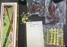 Bachmann HO scale set of 58 signs and telephone poles