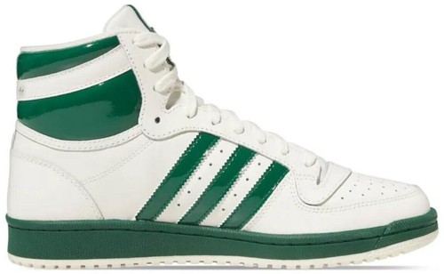 Mens Adidas Originals TOP TEN RB IF7812 Off White/Dark Green  display picture 2