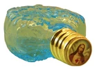 High Quality Heart Shaped Holy Water Container, Blown Glass in Aqua - WW Aqua