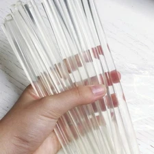 10Pcs 14.5x0.7cm Crystal Clear Wax Seal Sticks for Glue Gun Sealing Wax Sticks