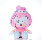 Sega Sonic & Friends Sanrio Plush M Amy Rose x My Melody Soft Doll Toy Japan NEW