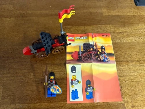 Lego Castle 1971 Black Knight's Battering Ram COMPLETE