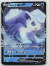 Silver Tempest Alolan Vulpix V 033/195 Pokemon ultra raro quasi nuovo Ryota Murayama