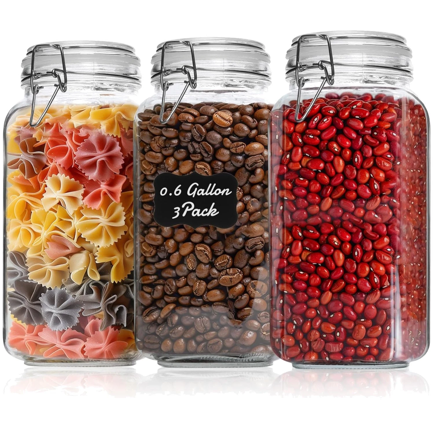 Storage Canisters for Sugar & Rice - 3-Pack