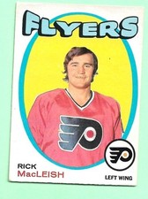 (1) RICK MACLEISH 1971-72 O-PEE-CHEE # 207 FLYERS ROOKIE EX/EX+ CARD (N3351). rookie card picture