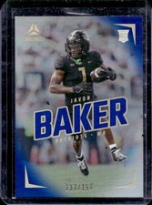 2024 Panini Luminance Javon Baker RC Blue Rookie #/150 Patriots