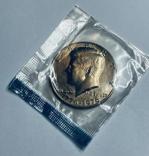 1976 Kennedy Bicentennial Half Dollar - Uncirculated- still in Mint Cellophane