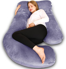 Pregnancy Pillow, U Shaped Body Maternity Pillow with Removable Cover 58 Inch