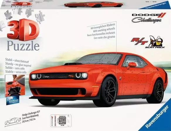 4005556112845 Широкофюзеляжный 3D пазл Ravensburger Dodge Challenger RT Scat Pack 108 12390₽