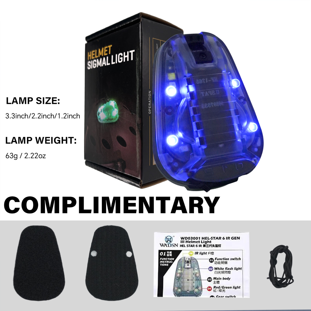 Tactical Helmet Light Signal Light Military IFF Helmet Light