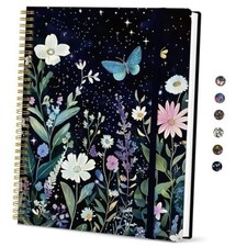Large Spiral Lined Journal for Women and Men, Notebook for Work A-Celestial