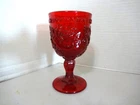 Vintage Fenton Wright "Madonna Inn" Water Goblet-EX